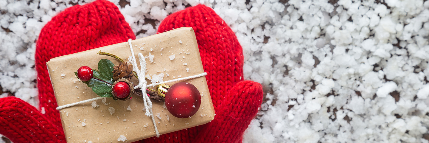 Red Glove and Gift Box